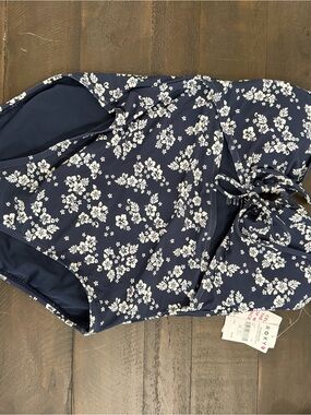 Roxy Navy Floral One Piece